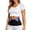 Blue, variant on Unir Sweat Waist Trainer Belt, Zipper Closure Sauna Effect Tummy Control Trimmer, Polyester Fitness Workout Waist Cincher, 1 Piece, S-L-XXL-4XL Plus Size Friendly