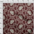 thumbnail image 3 of oneOone Georgette Viscose Brown Fabric Asian Block Fabric For Sewing Printed Craft Fabric By The Yard 42 Inch Wide, 3 of 4