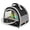 BLACK, variant on Bird Travel Carrier Cage for Small Parrot Budgies Cockatiel Parakeet Conure Green Cheek, Clear Front Window with Horizontal Standing Perch, Collapsible Lightweight