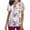 Purple@67, variant on YOIAVAIOY Green Floral Print Scrub Tops Women with Pockets Comfy Soft Work Uniform for Nurse 2026 Spring Fall Tops M