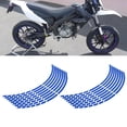 thumbnail image 1 of Pegatinas Reflectantes Para Tiras De Ruedas, Accesorios De Decoración De Motocicletas, 16 Piezas De 16 A 18 Pulgadas, Coloridas Pegatinas De Borde Retrorreflectantes, Decoración, 1 of 7
