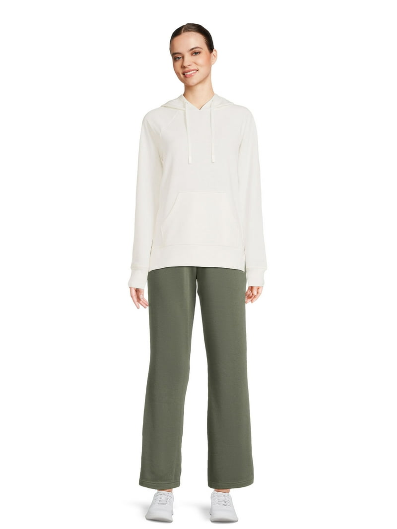 Athletic Works Women's Wide Leg Pants with Side Vents, Sizes