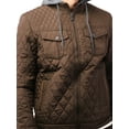 thumbnail image 5 of Ma Croix Mens Quilted Jacket Business Casual Diamond Fleece Lined Padded Winter Jackets, 5 of 7