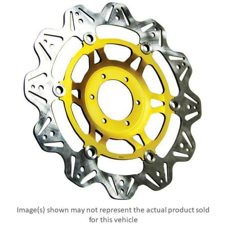 Ebc Vee Series Sport Bike Brake Rotor Gold Hub Front Left For