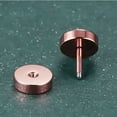 thumbnail image 4 of Stainless Steel Women/Men Stud Earrings Dumbbell Ear Piercing Plugs 3 Pairs, 4 of 4