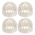 thumbnail image 1 of Uxcell 4.3 Inch (110mm) Fish Cover Permeable Cap, 4Pcs Aquarium Guard, White, 1 of 6
