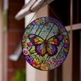 thumbnail image 7 of Butterfly Hanging Stained Glass for Windows,20cm/7.87inch Hand-Painted Sun Catcher Garden Hangings Christmas Mother's Day, Valentine's Day Ornaments Festival Gift (A Style), 7 of 7