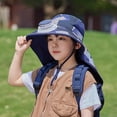 thumbnail image 4 of Krdevn Kids Solar Fan Hat with Wide Brim for Sun Lightweight Cap for Outdoor Activities Adjustable Breathable Design for Boys and Girls Size:One Size, 4 of 4