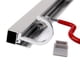 thumbnail image 4 of Organizador Montado en La Pared de La Escoba de La Fregona Del Espacio Del Aluminio Soporte de La Suspensión Del Estante Del Garaje Baoblaze none, 4 of 8