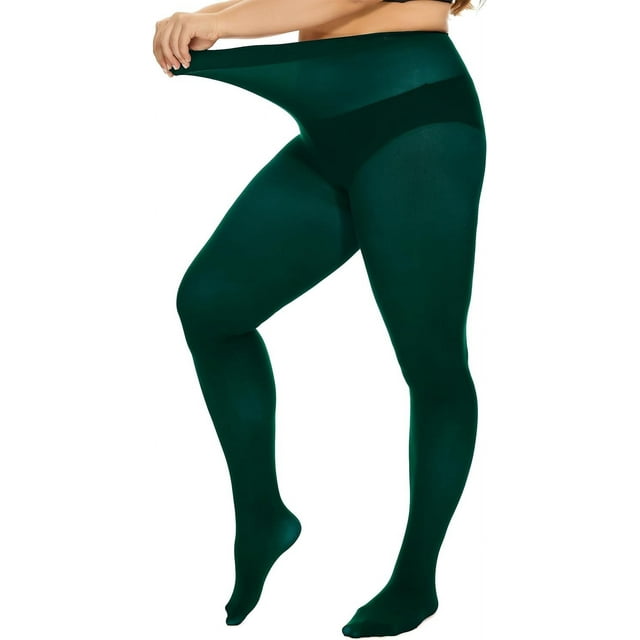 LAICAIW Collants Taille Haute Surdimensionnés pour Femmes Grande Taille en Microfibre Doux Transparents