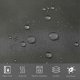 thumbnail image 2 of Waterproof Polyester Shower Curtain with 12 Hooks, Mold-Resistant Fabric for Bathroom or Bathtub, Dark Gray, Washable Textile, 2 of 4