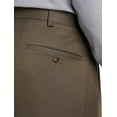 thumbnail image 3 of Big and Tall Essentials by DXL Men's Pleated Dress Pants, Dark Khaki, 56W x 32L, 3 of 6