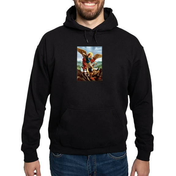 CafePress - Saint Michael The Archangel Hoodie Sweatshirt - Pullover Hoodie, Classic, Comfortable Hooded Sweatshirt