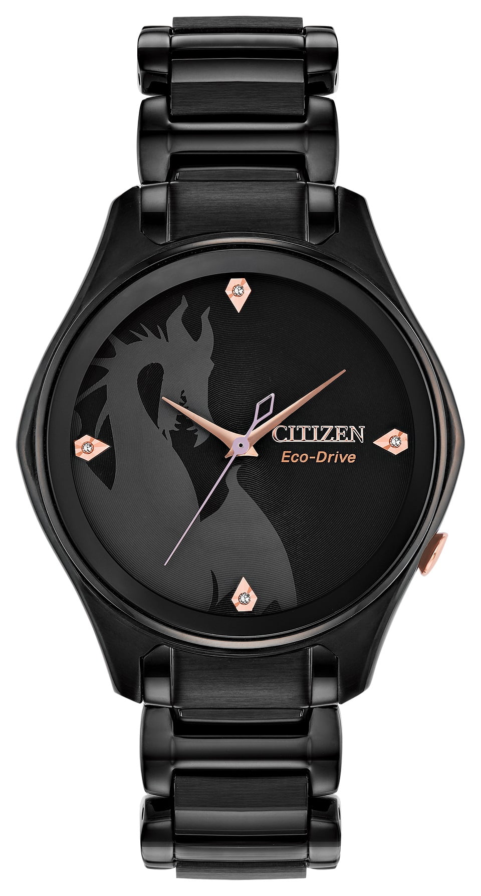 CITIZEN - Citizen Women's Eco-Drive Disney Maleficent Black Diamond