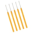 thumbnail image 2 of 5 Pcs Crochet de Traction Outils pour Extension de Cheveux Micro Anneau Extensions de Cheveux Jaune, 2 of 8
