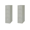 thumbnail image 1 of Scranton & Co Set of 2 26.5"D 4-Drawer Letter Width Vertical Filing Cabinet, 1 of 6