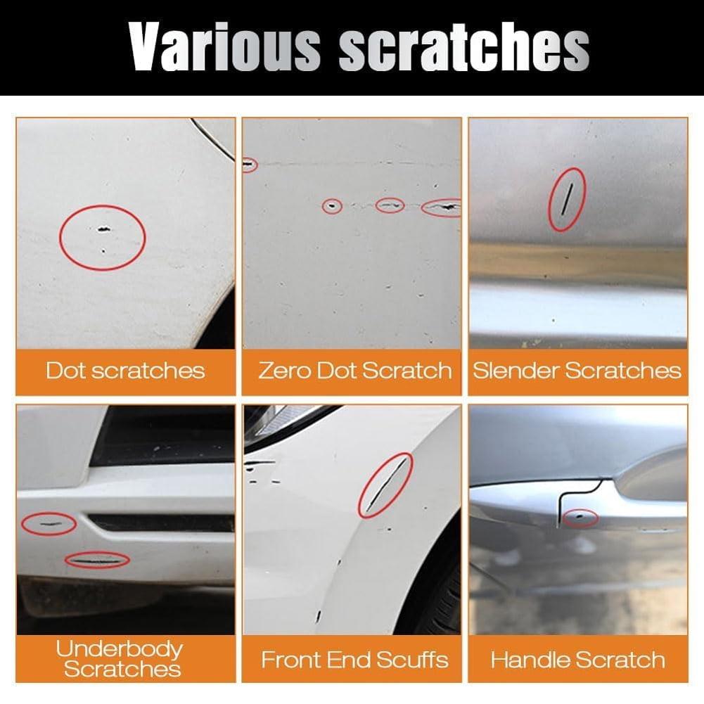Car Touch-Up Paint, Car Paint Scratch Repair Pen, Universal Color Touch-Up Paint Pen, Various Car Touch-Up Paint (White)