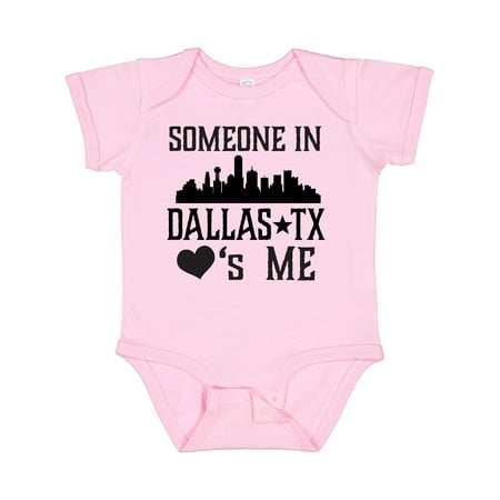 

Inktastic Dallas Texas Someone Loves Me Gift Baby Boy or Baby Girl Bodysuit