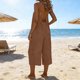 thumbnail image 1 of TaTaai Women's Summer Casual Solid Adjustable Spaghetti Strap Backless Jumpsuit with Pockets 7/8 Length Loose Fashion Romper Gift, 1 of 6