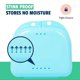 thumbnail image 4 of Retainer Case 2pcs Odorless Mouth Guard Case Ventilated, Durable & Hygienic for Carrying and Protecting Braces3.14 inch (Bluish), 4 of 4