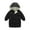 Black, variant on Godderr Toddler Kids Puffer Down Jacket for Baby Hooded Winter Coat Puffer Outerwear Jackets for 2-10Y Autumn Winter Warm Mid-Length Casual Down Boys Girls Jacket