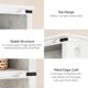 thumbnail image 4 of Blanca estilo rural almacenamiento estantes - floor standing book racks para dormitorio, sala de estar, o oficina, 4 of 7