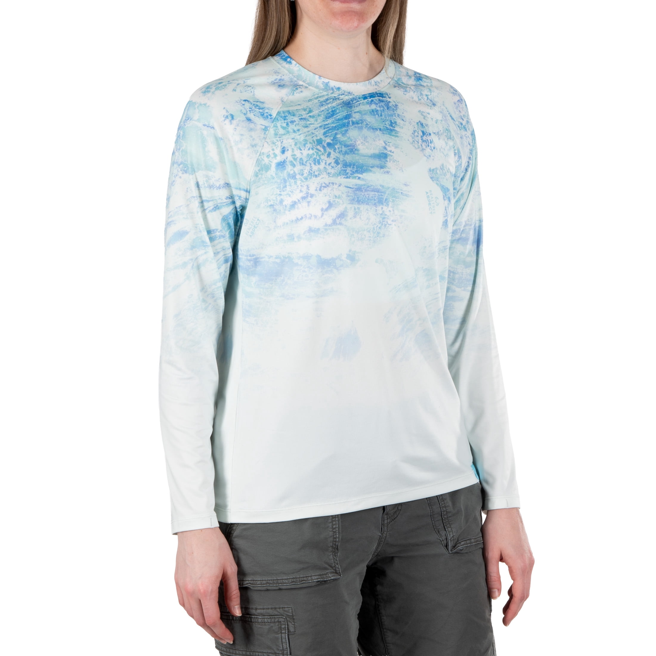 Realtre Ladies Crop Tee, Skylight Ombre, 2XL