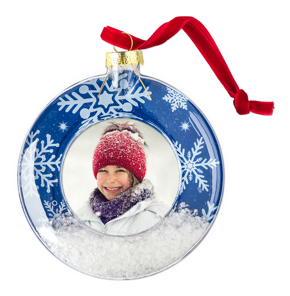 Walmart Custom 3.5 oz Christmas Snow Globe Ornament