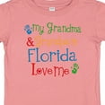 thumbnail image 4 of Inktastic Florida Grandma Grandpa Loves Me Boys or Girls Baby T-Shirt, 4 of 5