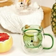 thumbnail image 3 of Linda taza de té con forma de oso, taza de café con asa, taza de leche de 250 ml, taza de café de vidrio con doble aislamiento, cumpleaños personal, día de San Valentín y regalo de vidrio para oficina, 3 of 5