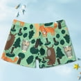 thumbnail image 2 of ibiyuan Swim Trunks Kids Boys Summer Bathing Suit for Kids Quick-Dry Kids Swimsuits Boys 6-7 Cargo Pocket Pool Shorts Stretch Printed Built-In Swim Underwear,2-4 Years, 2 of 3