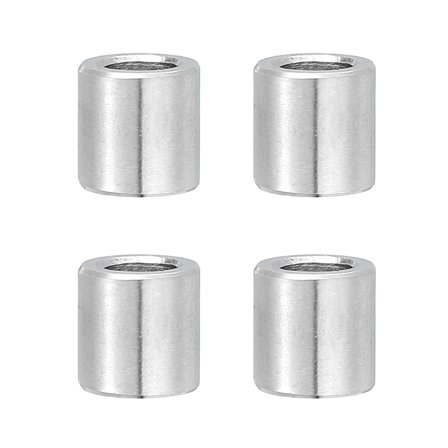 Uxcell 4 Pcs Stainless Steel Spacers, 12mm ID x 16mm OD x 10mm Height 304 Stainless Steel Bushing Screw Standoff Unthreaded Round Spacer for 1/2"M12 Screws Bolts Nuts