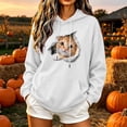 thumbnail image 2 of NSLGXD Cat Print Pullover Hoodies for Women Animal Graphic Loose Drawstring Hooded Sweatshirt Long Sleeve Soft Fleece Lined Casual Tops with Pocket S-XL, 2 of 6