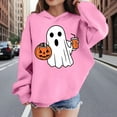 thumbnail image 6 of Bnwani Kids Pullover Sweatshirts Long Sleeve Fleece Casual Oversized Cute Solid Pocket Pink Size 11 Years, 6 of 9