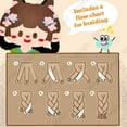 thumbnail image 6 of Handmade Teaching Materials Package, DIY Braided Hairstyle Craft Kit for Kids, DIY Hair Salon Toys for Girls, Christmas DIY Kits Gifts for Kids, Learn to Braid Hair Quiet Book,Felt Book (#C), 6 of 8