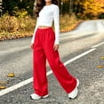 thumbnail image 4 of LUGOGNE Boys Girls Fleece Lined Sweatpants Kids Wide Leg Winter Pants with Pockets Comfortable Loose Lounge Track Pants, 4 of 9