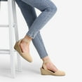 thumbnail image 2 of BURUDANI Women's Elastic Ankle Strap Espadrilles Wedge Sandals, 2 of 6