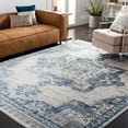 thumbnail image 2 of SAFAVIEH Shivan Henrika Traditional Distressed Area Rug, Ivory/Blue, 9' x 12', 2 of 8