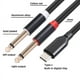 thumbnail image 3 of USB C una Cable de Audio EstéReo Dual de 6,35 Mm Tipo C una Cable de Audio Dual de 6,35 Mm para Altavoces Multimedia de TeléFonos Inteligentes, 3.3 Pies / 1 metros, 3 of 7