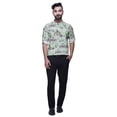 thumbnail image 2 of BESTMAN Mandarine Chemises Col Homme Coupe Régulière Imprimé Kurta Courte Menthe Verte, 2 of 6