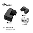 thumbnail image 4 of 360 Degree Rotary Offset Fittings , G1/4 Thread, Male To Female 15mm Extender PC DIY Watercooling Accessories, CC-HR-15-X Silver, 4 of 6