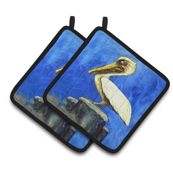 Carolines Treasures MW1352PTHD Pelican Texas Pete Pair of Pot Holders