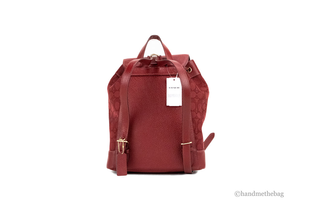 Coach Dempsey Red Apple Signature Jacquard Canvas Logo Patch  display picture 1