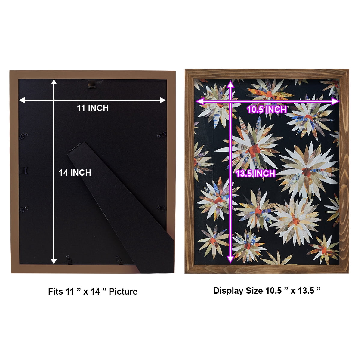 Starburst Too II - Framed Print w/glass - Walnut