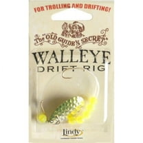 Lindy Old Guides Secret Drift Rig Fishing Lure Rig Nickel Chartreuse 36 in.