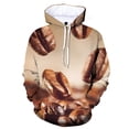 thumbnail image 3 of Spring Nouveau Sweat à Capuche Mode Imprimé 3D Grains de Café pour Hommes et Femmes Pull Décontracté, 3 of 5