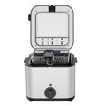 thumbnail image 1 of Friteuse Électrique en Acier Inoxydable AC 1000W Friteuse Multifonction Accessoires de Cuisine avec Panier, 1 of 5