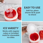 Nostalgia Electric Ice Shaver, Red