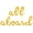 Gold, variant on Cursive Script Letter Balloons - ALL ABOARD 16" Inch Alphabet Letters Foil Mylar Balloon Birthday Party Banner (Rose Gold)