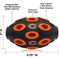 thumbnail image 3 of Pets First NFL Chicago Bears Football Treat Dispensing Toy for Dogs and Cats, Rubber Ball Toy, 3 of 7